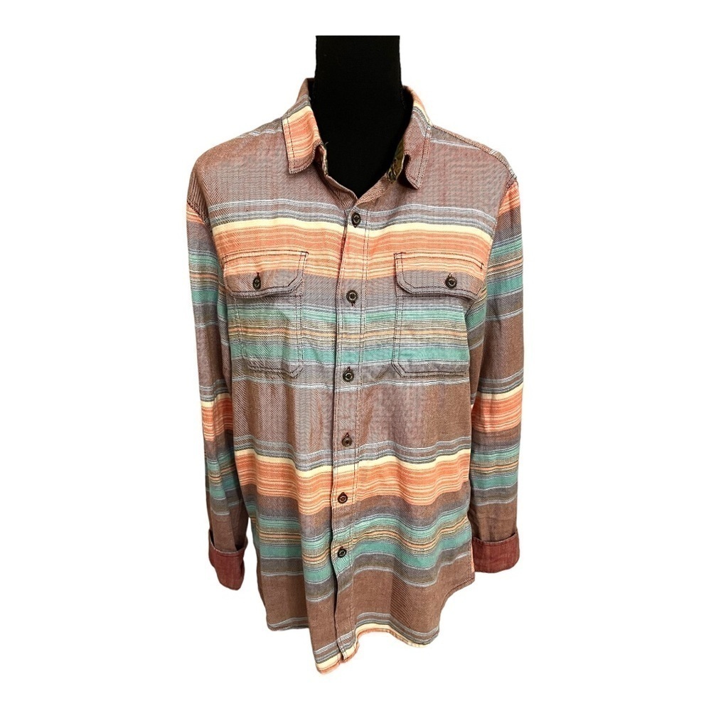 Modern Amusement Flannel Button Down Medium